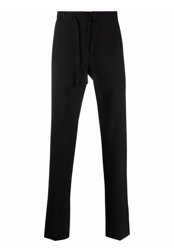 Maison Margiela drawstring waist straight-leg trousers - Nero