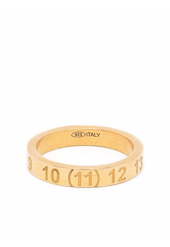 Maison Margiela numbers motif band ring - Oro