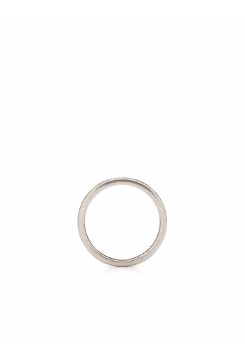 Maison Margiela engraved number single earring - Argento