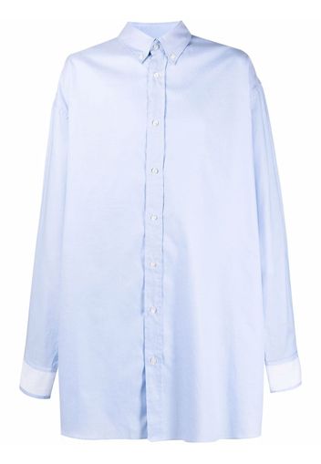 Maison Margiela oversized cotton shirt - Blu