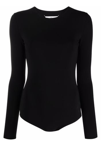 Maison Margiela long-sleeve jersey bodysuit - Nero