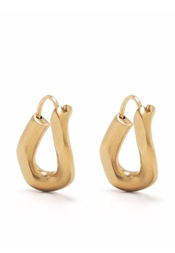 Maison Margiela twisted chain earrings - Oro