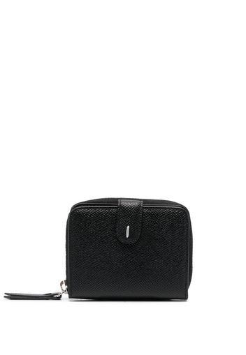 Maison Margiela grained-leather zipped wallet - Nero