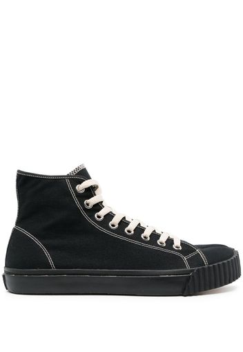 Maison Margiela Tabi high-top canvas sneakers - Nero