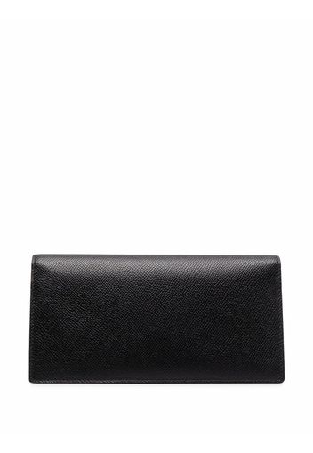 Maison Margiela fold-over leather wallet - Nero