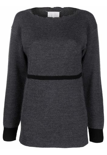 Maison Margiela ribbed-knit jumper - Grigio