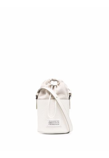 Maison Margiela Borsa a secchiello con applicazione - Bianco