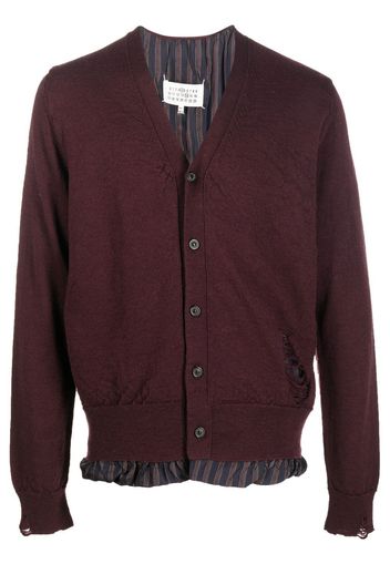 Maison Margiela V-neck button-up cardigan - Rosso