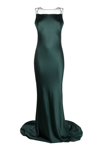 Maison Margiela backless fishtail gown - Verde