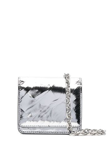 Maison Margiela metallic-finish crossbody bag - Argento