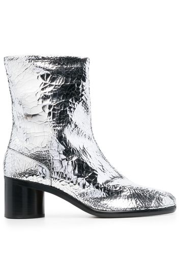 Maison Margiela metallic-effect ankle boots - Argento