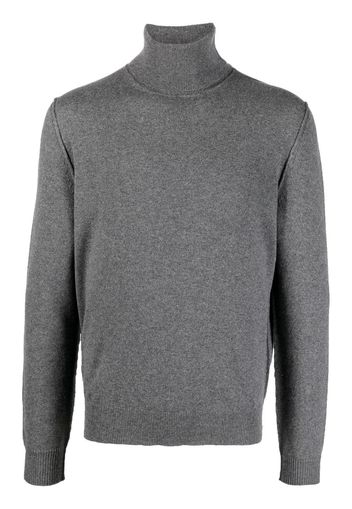 Maison Margiela roll-neck fine-knit jumper - Grigio