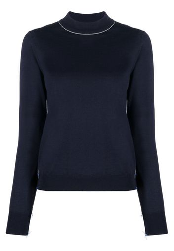 Maison Margiela long-sleeved wool jumper - Blu