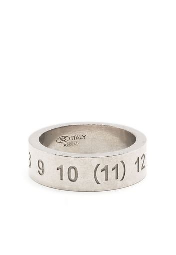 Maison Margiela numerical logo ring - Argento