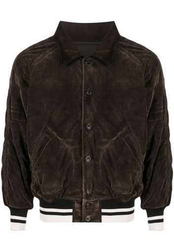 Maison Margiela quilted bomber jacket - Marrone