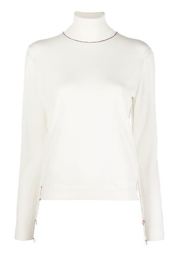 Maison Margiela roll-neck knitted jumper - Toni neutri