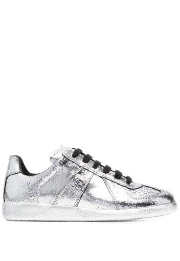 Maison Margiela metallic low-top sneakers - Grigio