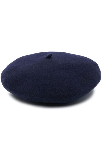 Maison Margiela four-stitch logo-detail beret - Blu