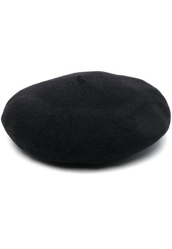 Maison Margiela four-stitch logo detail beret - Nero