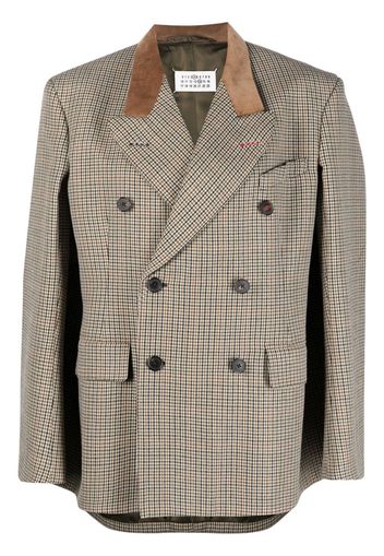 Maison Margiela oversized houndstooth jacket - Toni neutri