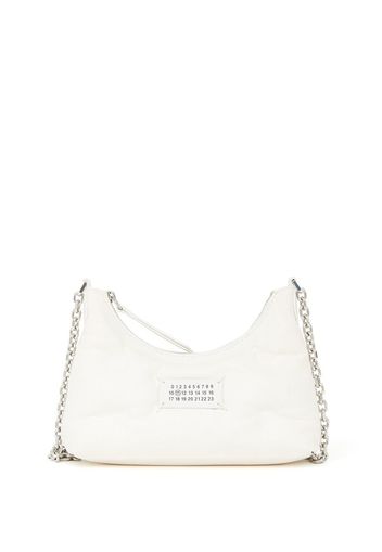 Maison Margiela logo-patch quilted shoulder bag - Bianco