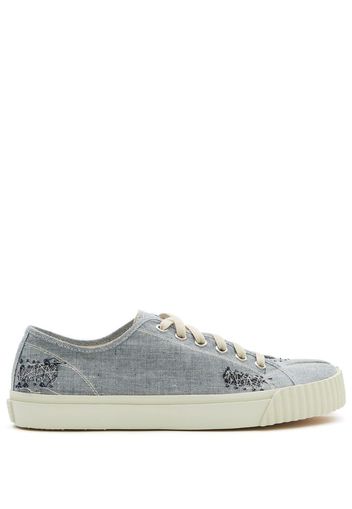 Maison Margiela Sneakers Tabi effetto vissuto - Blu