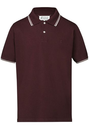 Maison Margiela Polo con ricamo - Rosso