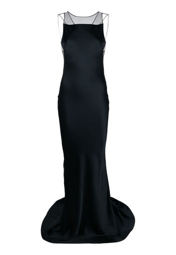 Maison Margiela square-neck open-back gown - Nero