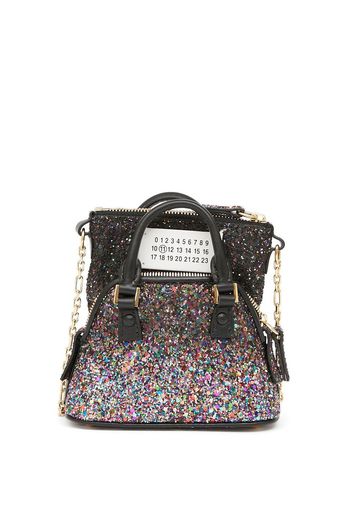 Maison Margiela 5AC Classique glitter shoulder bag - Nero