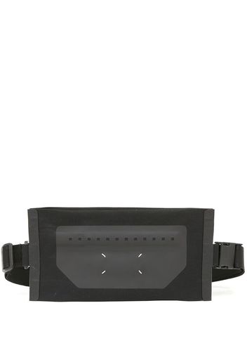 Maison Margiela two-tone logo shoudler bag - Nero