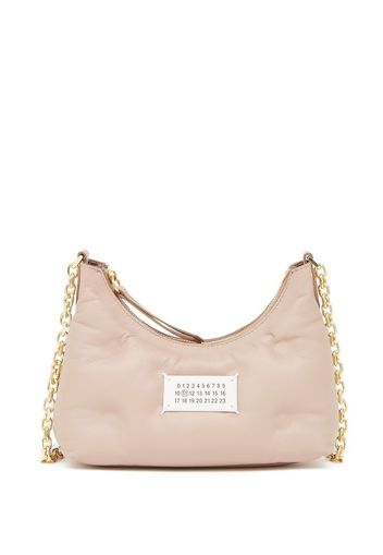 Maison Margiela logo-patch quilted shoulder bag - Rosa