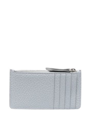 Maison Margiela four-stitch logo zip-up wallet - Blu