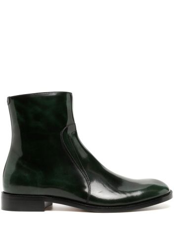 Maison Margiela wax-coated ankle boots - Verde