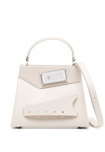 Maison Margiela Snatched leather shoulder bag - Toni neutri