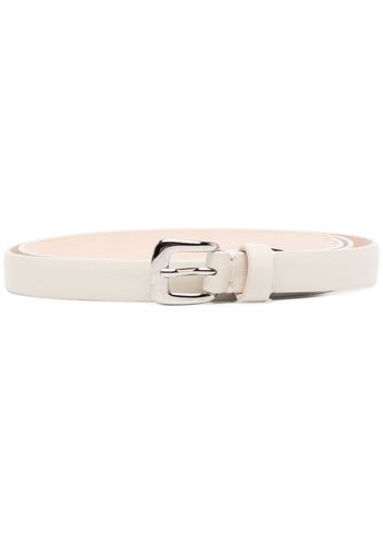 Maison Margiela 15mm polished-buckle belt - Bianco