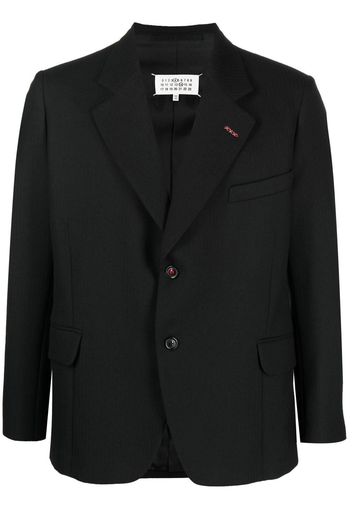 Maison Margiela striped single-breasted blazer - Nero