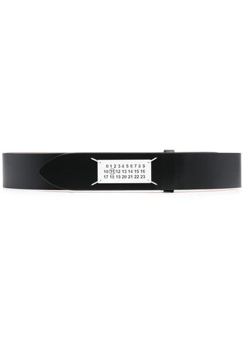 Maison Margiela logo-patch detail belt - Nero