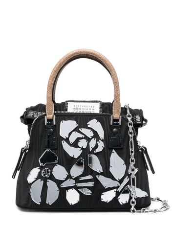 Maison Margiela floral-mosaic tote bag - Nero