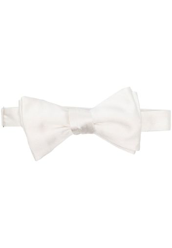 Maison Margiela pre-tied silk bow tie - Bianco