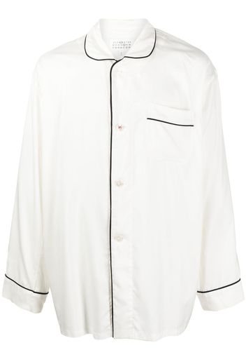 Maison Margiela long-sleeved oversize shirt - Bianco