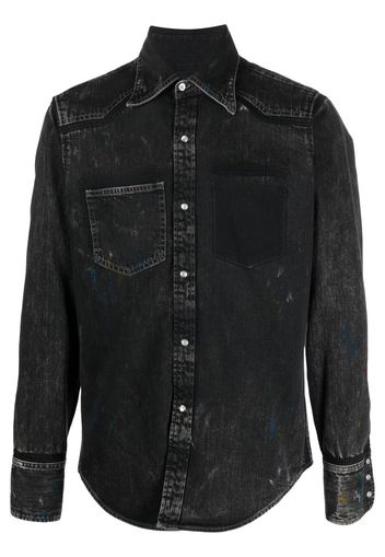 Maison Margiela front press-stud fastening jacket - Nero