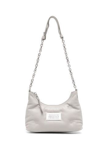 Maison Margiela logo-patch detail shoulder bag - Grigio