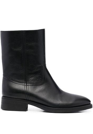 Maison Margiela almond-toe leather ankle boots - Nero