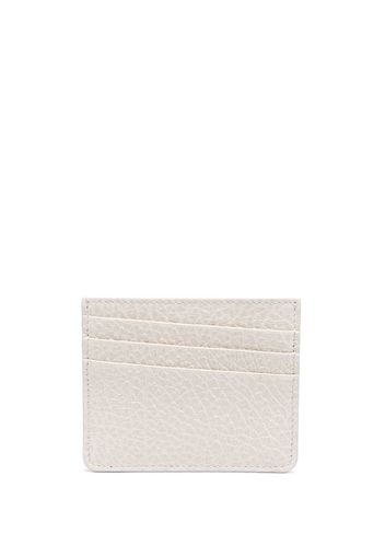 Maison Margiela grained leather cardholder - Grigio