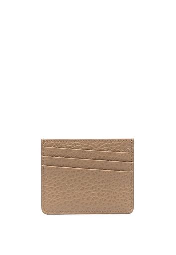 Maison Margiela stitch-detail cardholder - Marrone