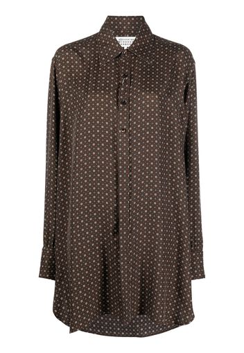 Maison Margiela long-sleeve button-fastening shirt - Marrone