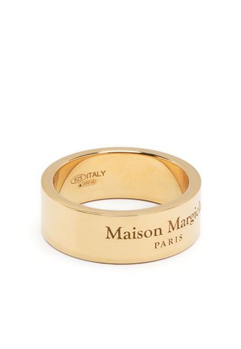 Maison Margiela Anello con logo inciso - Oro