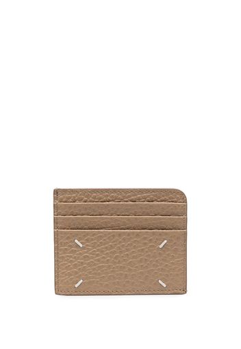 Maison Margiela Four Stitch logo cardholder - Toni neutri