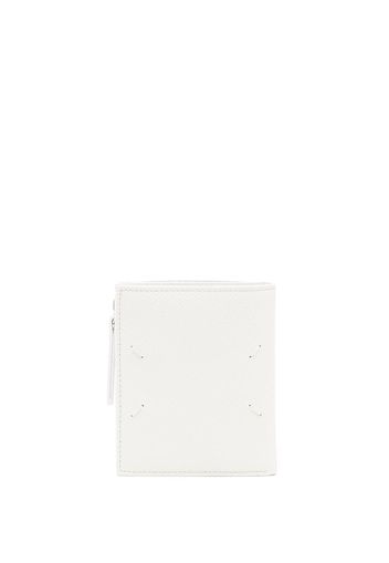 Maison Margiela bi-fold grained-leather wallet - Bianco