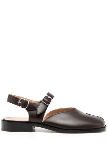 Maison Margiela Tabi-toe leather sandals - Marrone
